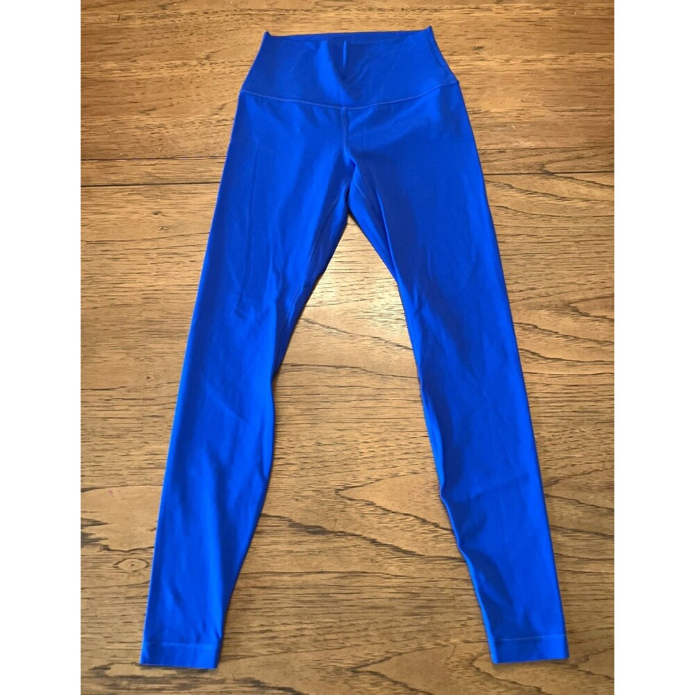 lululemon athletica Women's S Blue Ankle Leggings Pull On Stretch Yoga